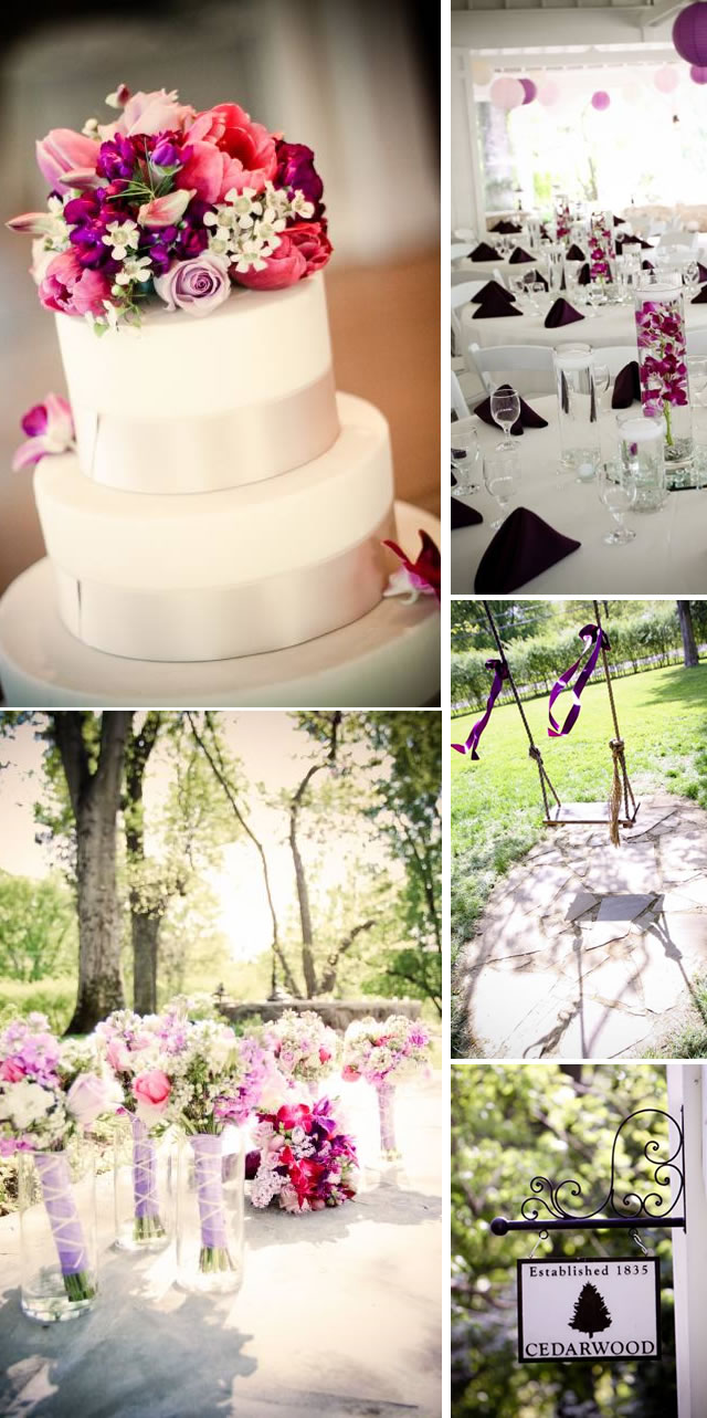 nashville purple wedding the collection photography cedarwood cake